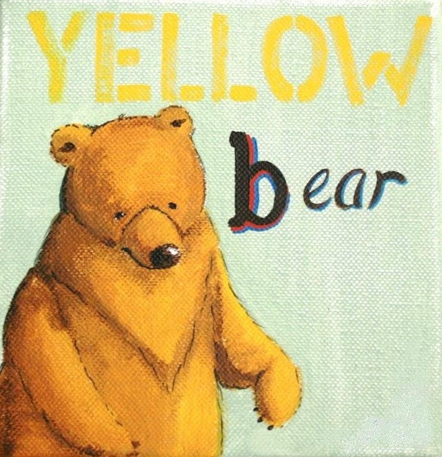 Yellow Bear- PRINT - JAustinRyan