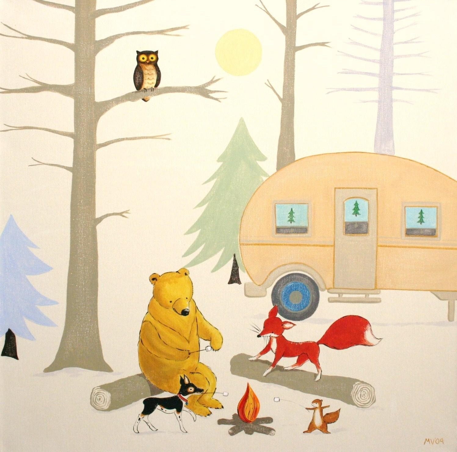 Camp Hawk- PRINT 11x11"