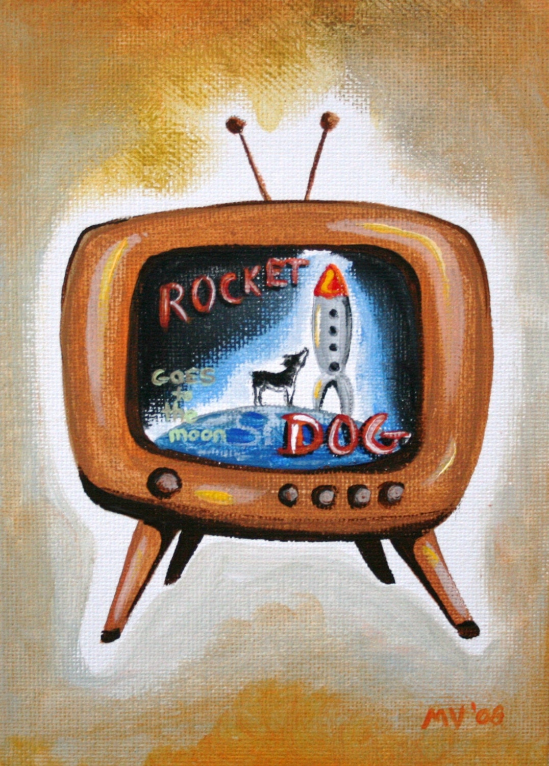 Hawk TV Print