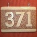 Ceramic House Sign Number Plaque for Lamp Post / Wall Mount