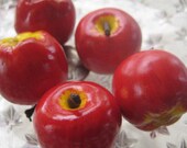16 Faux Apples Millinery Little Fruit For Crafts Hats Fruit Topiaries