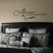 Always kiss me goodnight wall decal