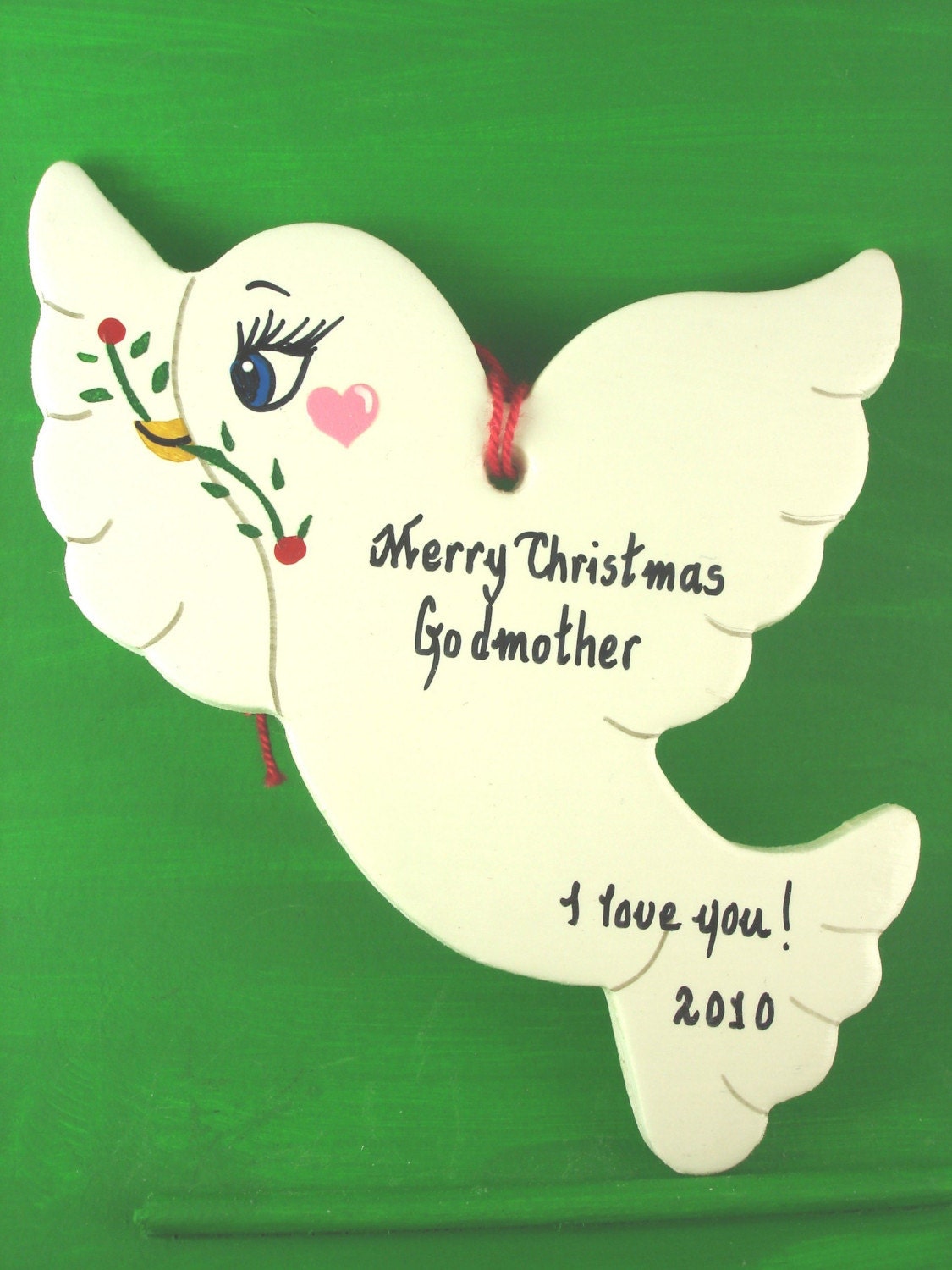 Personalized Dove ornament