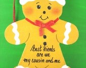 Personalized gingerbread ornament