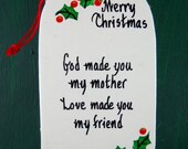 Personalized sled ornament