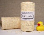 Yellow and White Bakers Twine - 240 yards (720 feet) - Divine Twine