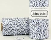Blueberry - Navy Blue and White Bakers Twine - 240 yards (720 feet) - Divine Twine
