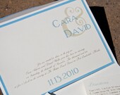 Ampersand Modern Wedding Invitation Pocketfold Set of 50 by Belleza e Luce Il_170x135