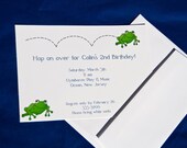 Frog Party Boy Birthday Party Frog Invitations Set of 10 by Belleza e Luce Il_170x135