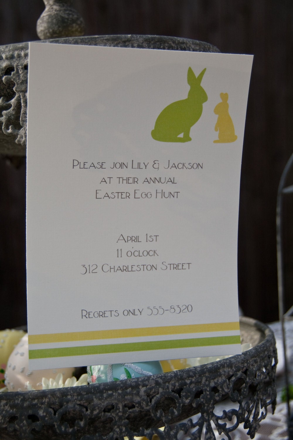 Easter Bunny Printable Easter Egg Hunt Party Invitation by Belleza e Luce Il_170x135