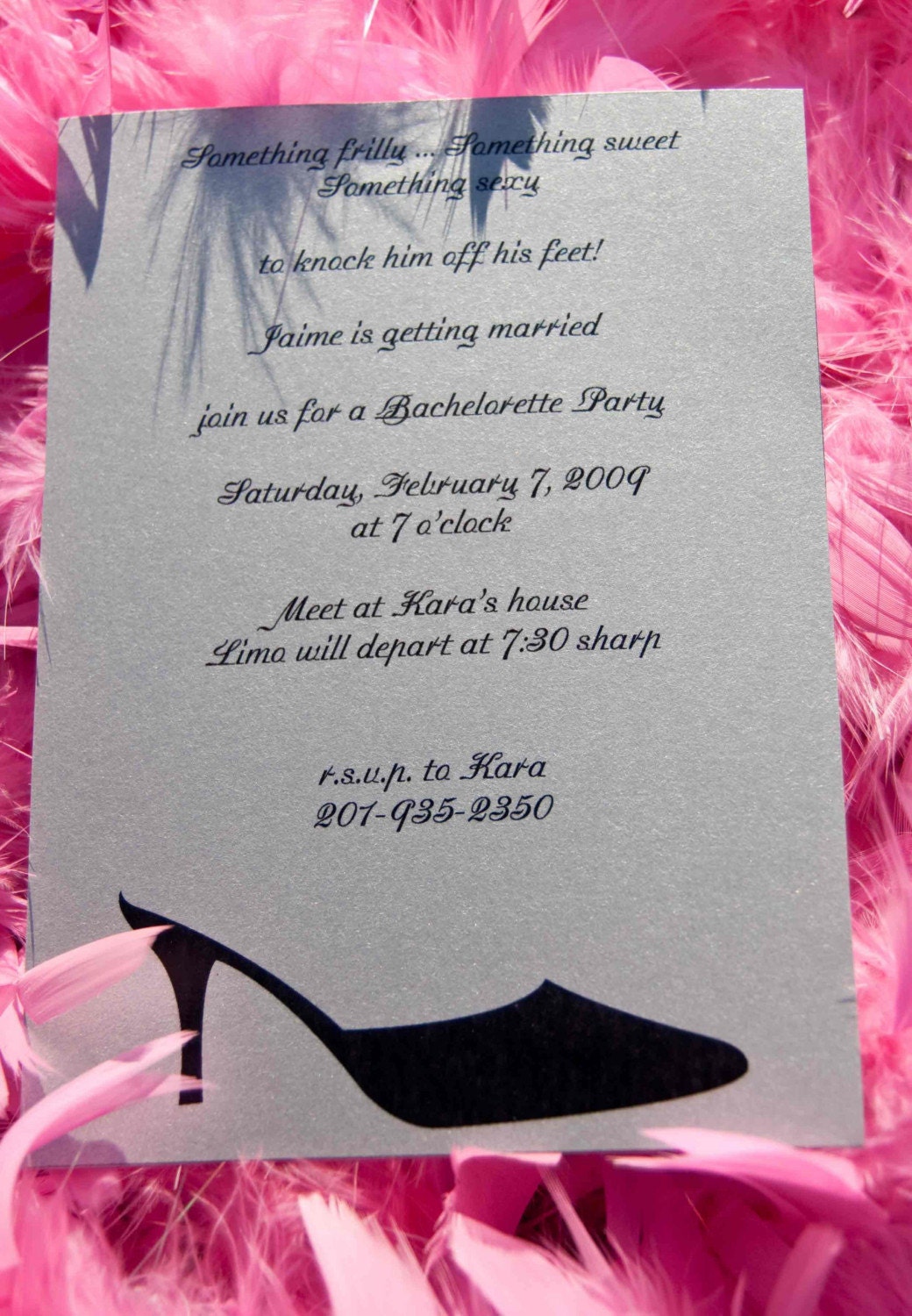 Bachelorette Party Invitation High Heel Invitation set of 10 by Belleza e Luce Il_570xn