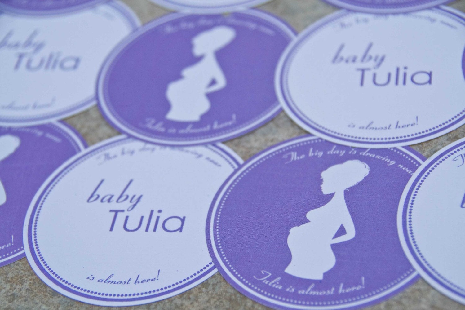 Baby Shower Favor Tags Mom Silhouette : Mama to be Silhouette Party Favor Tags set of 12 by Belleza e Luce Il_570xn