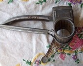 Metal Food Grinder Hand Held Pulper Vintage