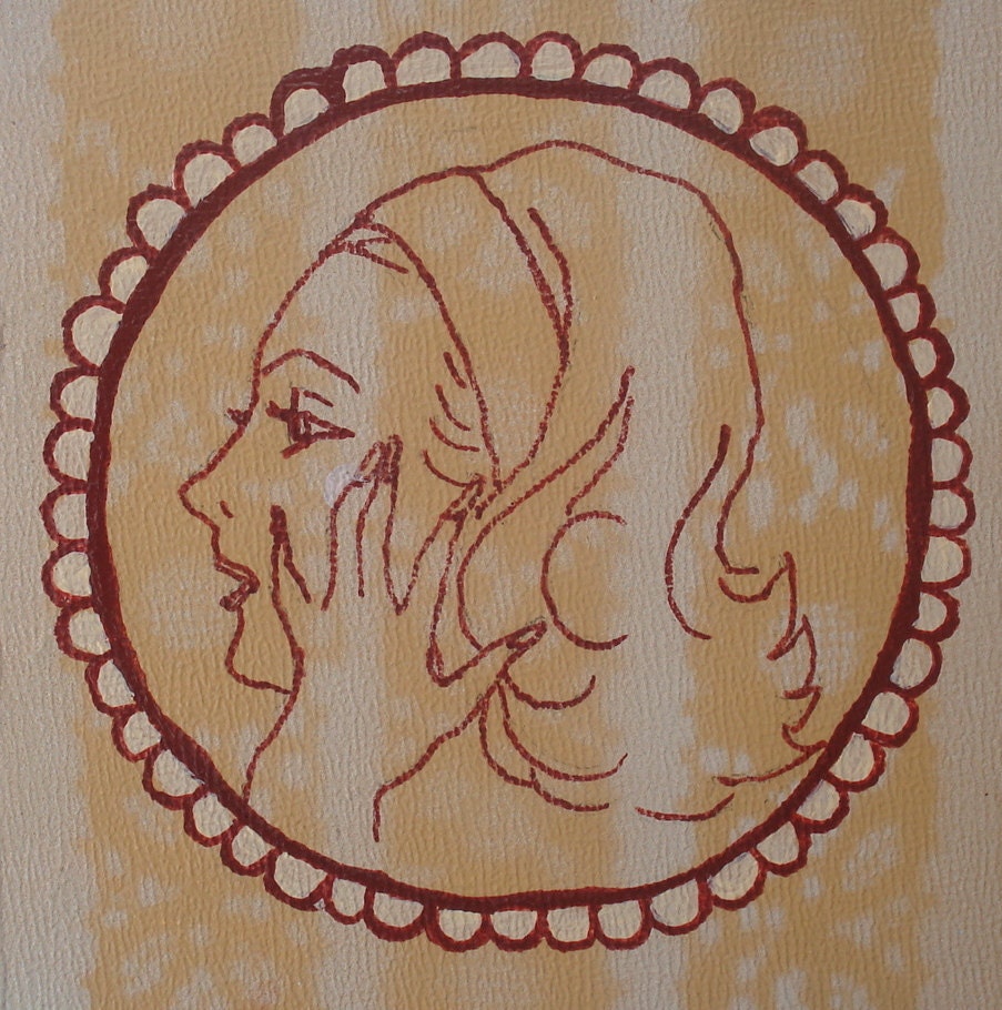 Teen Profile Painting on Panel