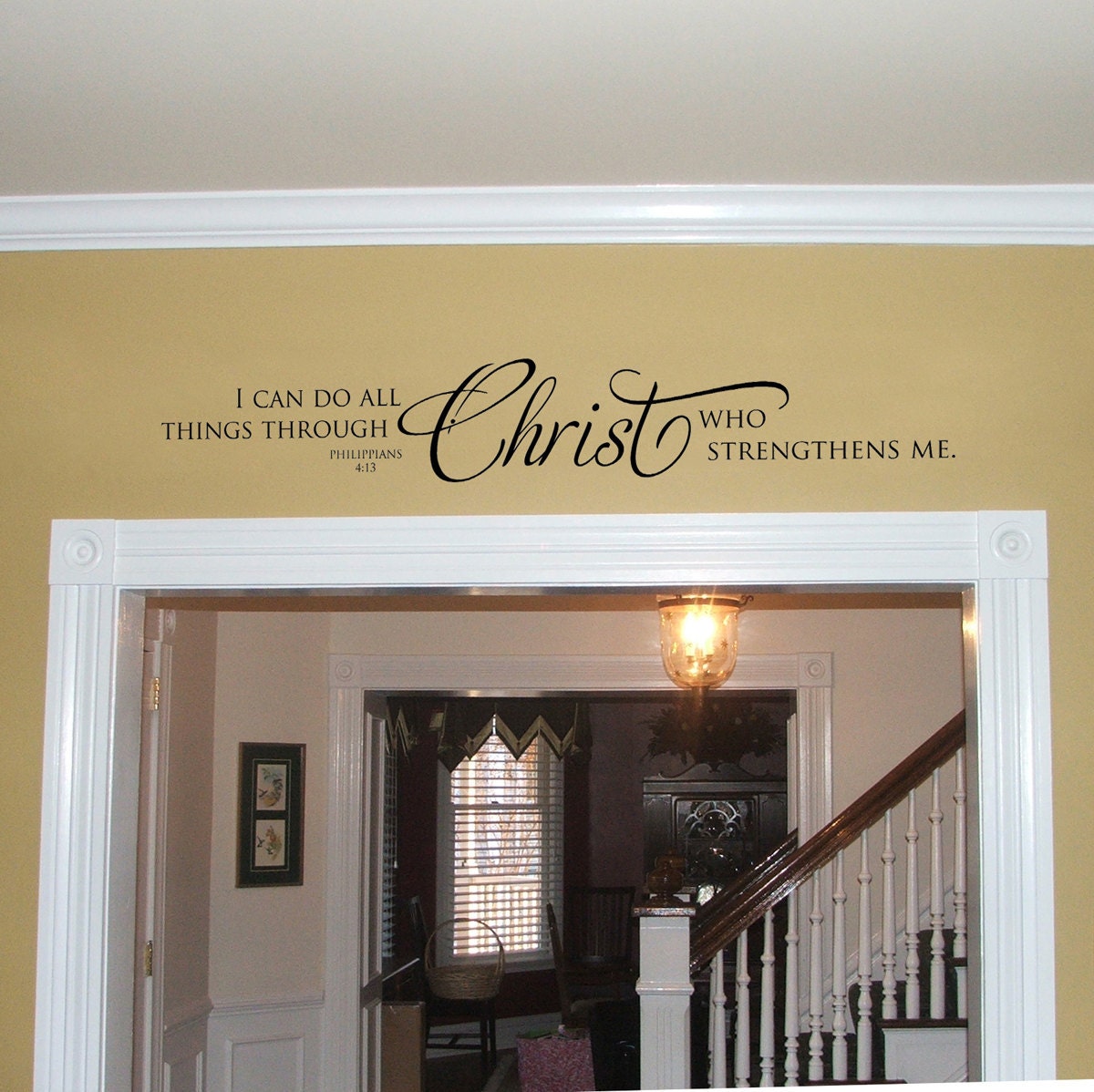 Vinyl Wall Decal - I can do all things through Christ...