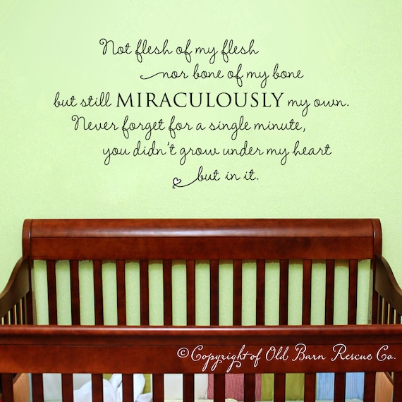 adoption creed - wall decal lettering art