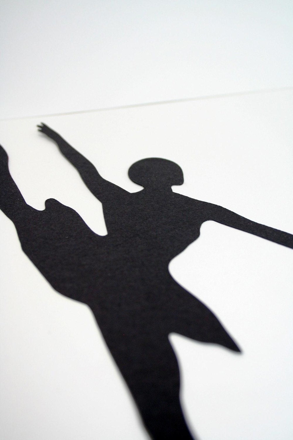 Large Ballerina Die Cut, Handmade Scrapbook Die Cut, Paper Embellishment