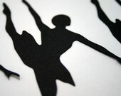 Ballerina Die Cut, Handmade Scrapbook Embellishment, Paper Diecuts