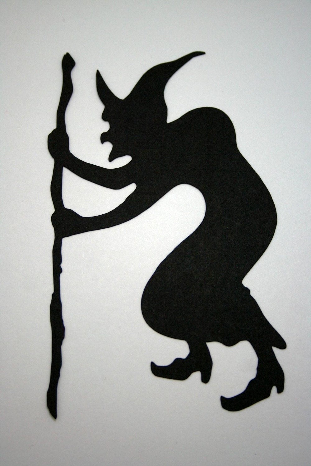 Witch Die Cut, Halloween Die Cut, Handmade Diecut Embellishments for Scrapbooks, Cards or Home Decor
