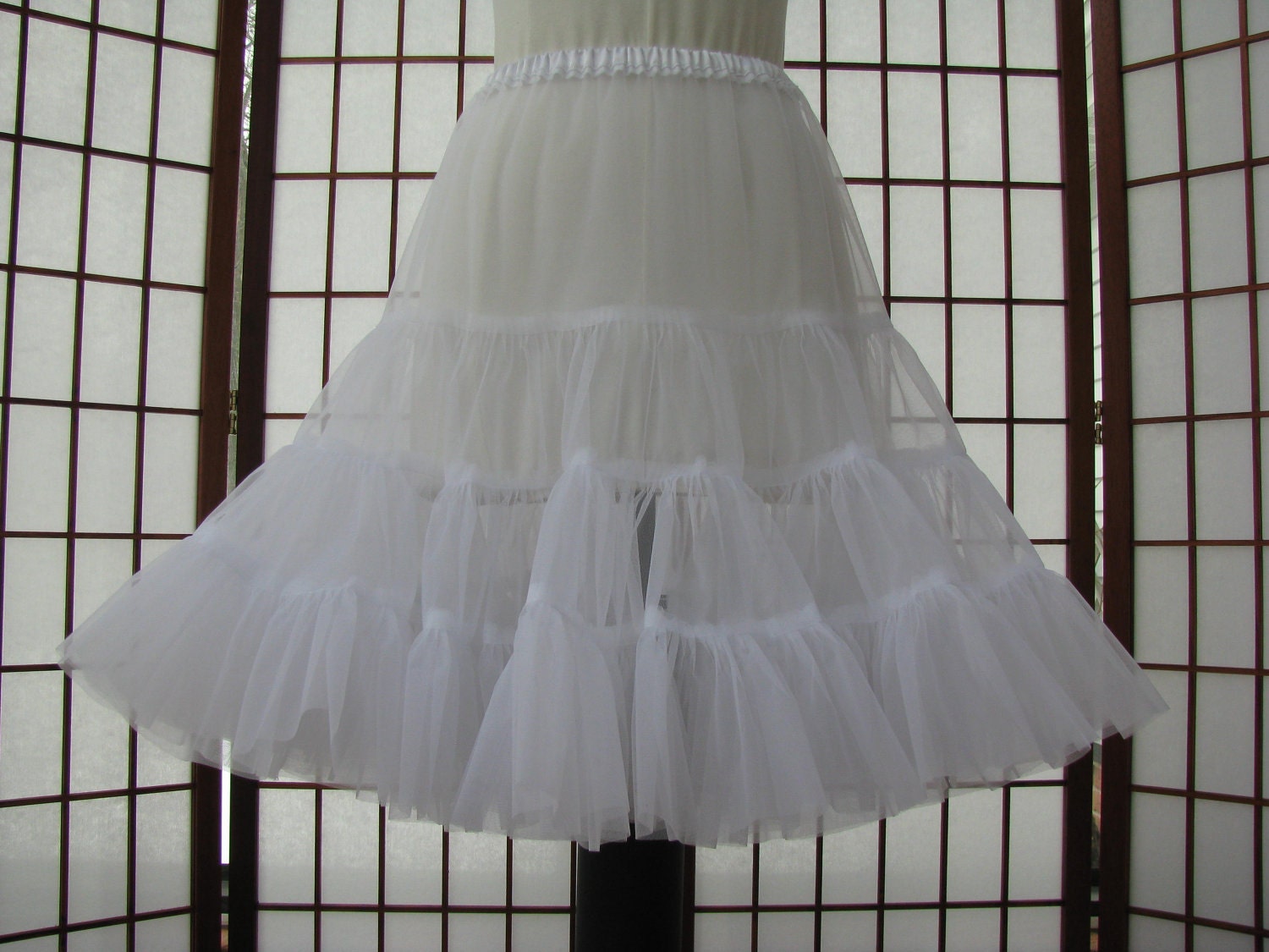 Organdy Pettislip White Size X-Small Custom