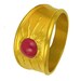 22k gold Ruby Sun Ring MADE TO ORDER using 100 percent recycled gold