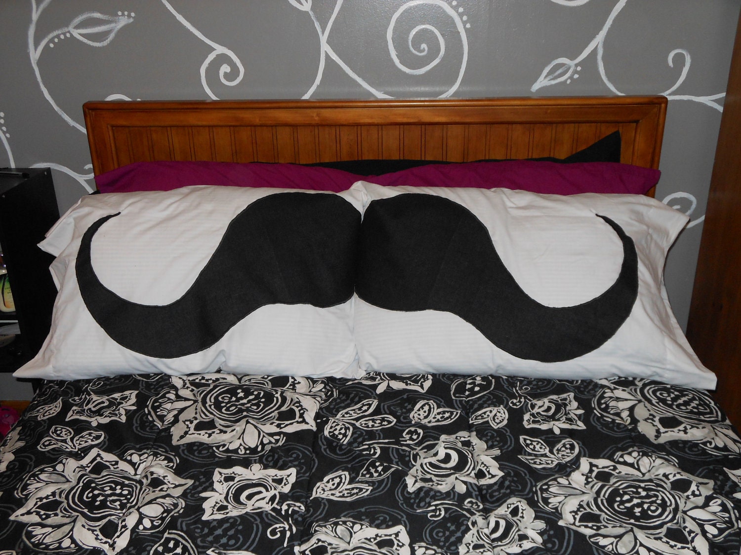 Mustache Pillow Cases