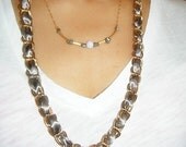 Robyn Ribbon and Chain necklace