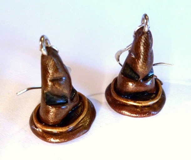 3D Sorting Hat earrings, Harry Potter inspired