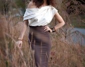 Pretty Birdie's Off The Shoulder Hemp Stretch Dress