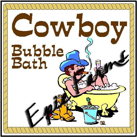 Gag Gift Cowboy Bubble Bath