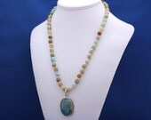 Rainbow Moonstone Pendant Agate Necklace June Birthstone August Birthstone 12th and 13th Anniversary Strand Necklace-Rainbow Moon