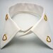 Wear Your Heart On Your Neck studded detachable collar (Gold hollow/White)