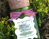 Ostara . Sugared Crystal Petals .  Magickal Crystal Gemstone Incense Pot . Fertility, Abundance, Rebirth and New Beginnings