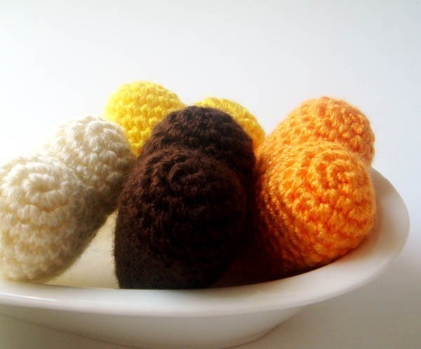 SALE fall colors hearts (set of 4)