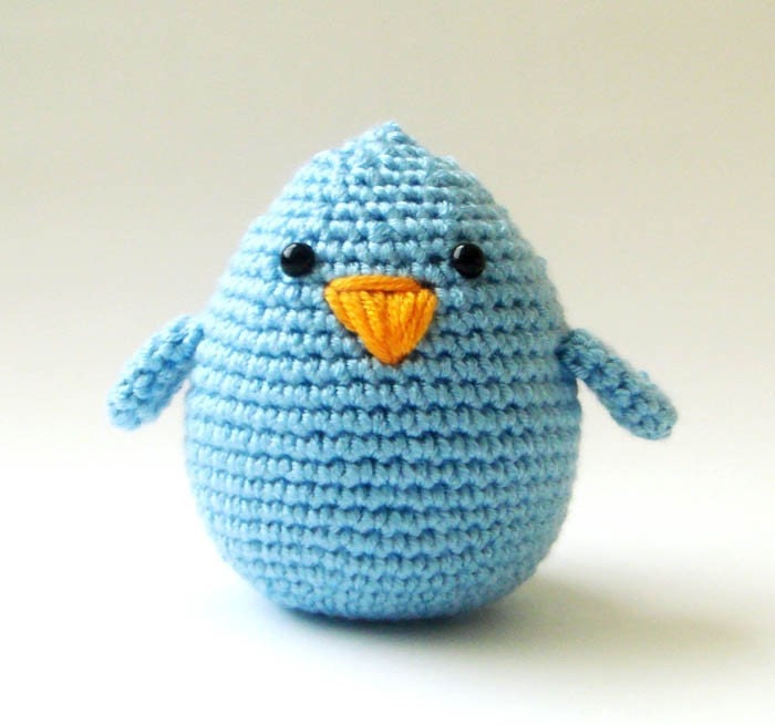 Blue Bird Crochet nursery toy