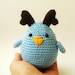 Blue Reindeer Bird