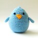 Blue Bird Crochet nursery toy