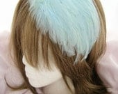 Wholesale - Baby blue feather fascinators - CHOOSE headband, hair clip, comb (6 Pieces)