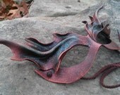 Leather Pixi Mask in Brown