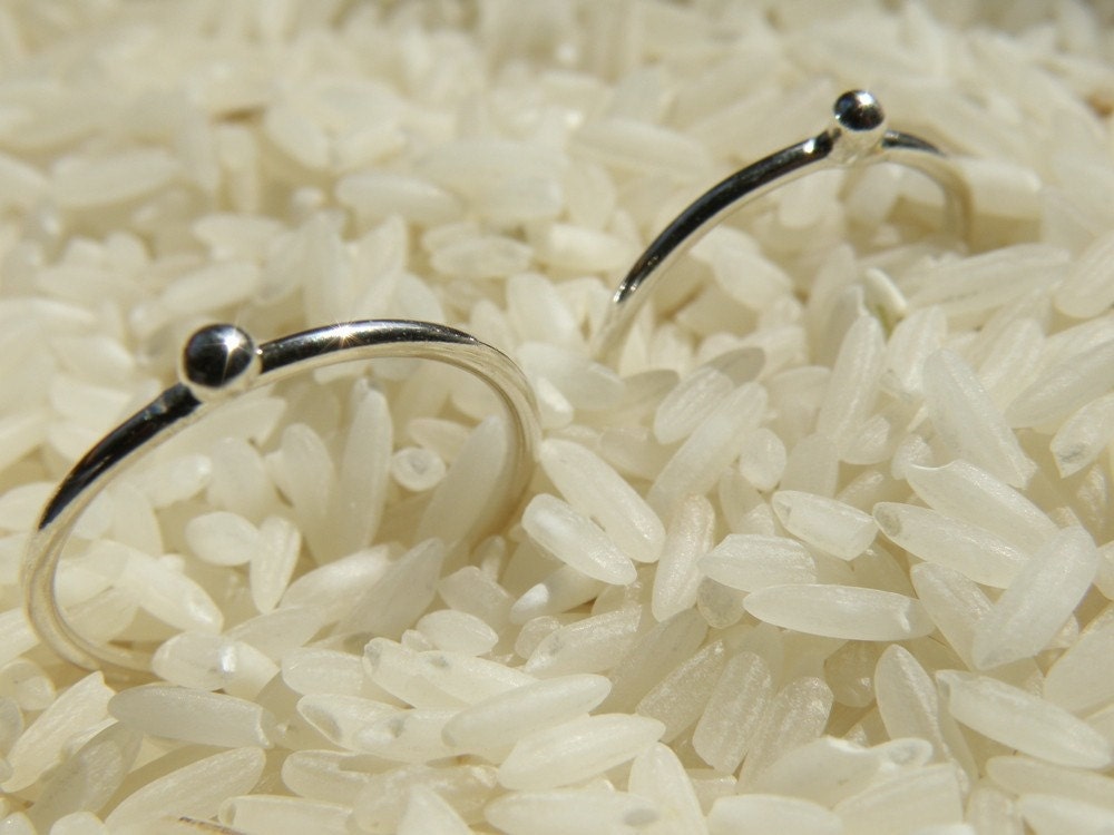 Silver Stacking Rings - Mother Daughter Stackers