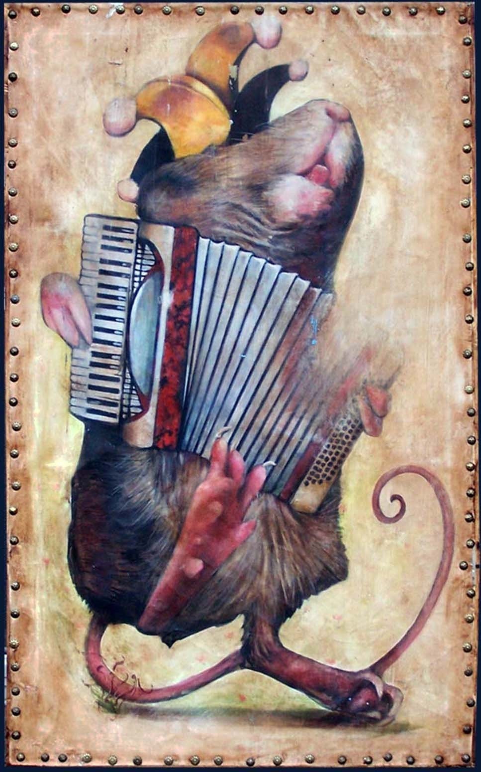 Music Mouse - Oil Painting - 8x10 Print  - By Jeffrey Richter