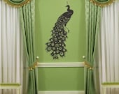 Peacock Wall Decal - Vinyl Wall Stickers Art Graphics