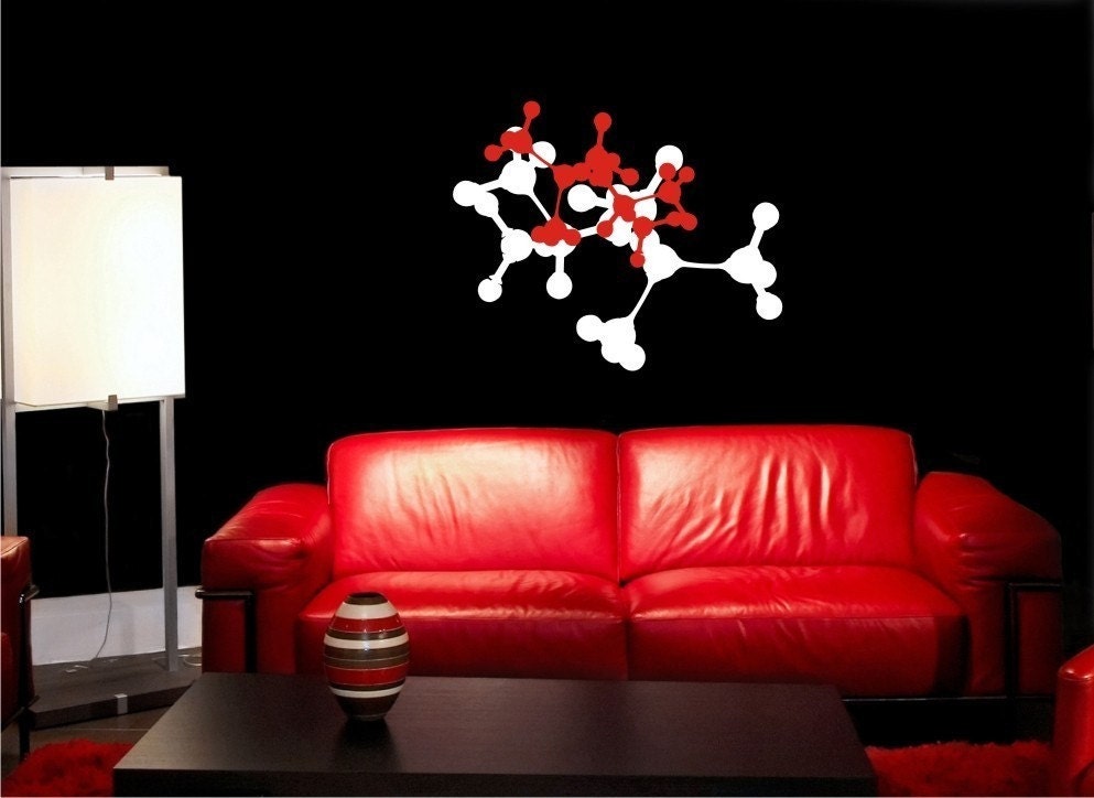 Wall Decal Molecular - Vinyl Wall Stickers Art Graphics