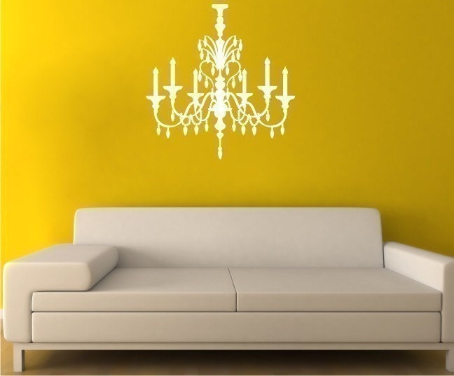 Chandelier Wall Decal Crystal - Vinyl Wall Stickers Art