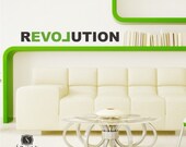 Wall Decal Love Revolution - Vinyl Text Wall Quotes