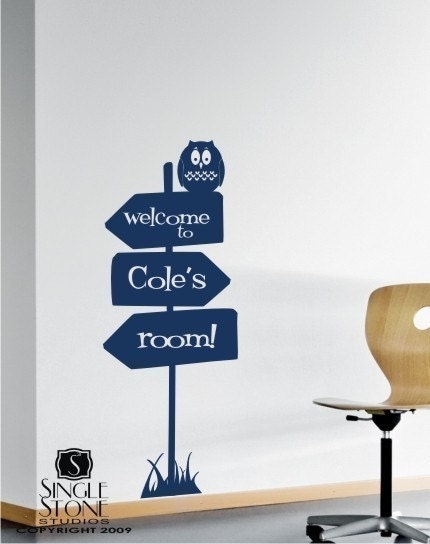 Vinyl Wall Decal Sign of Adventure - Text Wall Words