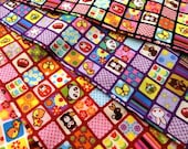 Half Yard Japanese Cotton Fabric Retro Style Small Squares Patch Toys