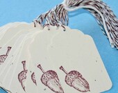 SALE Acorn Tags, 25 Medium tied with Brown Bakers Twine