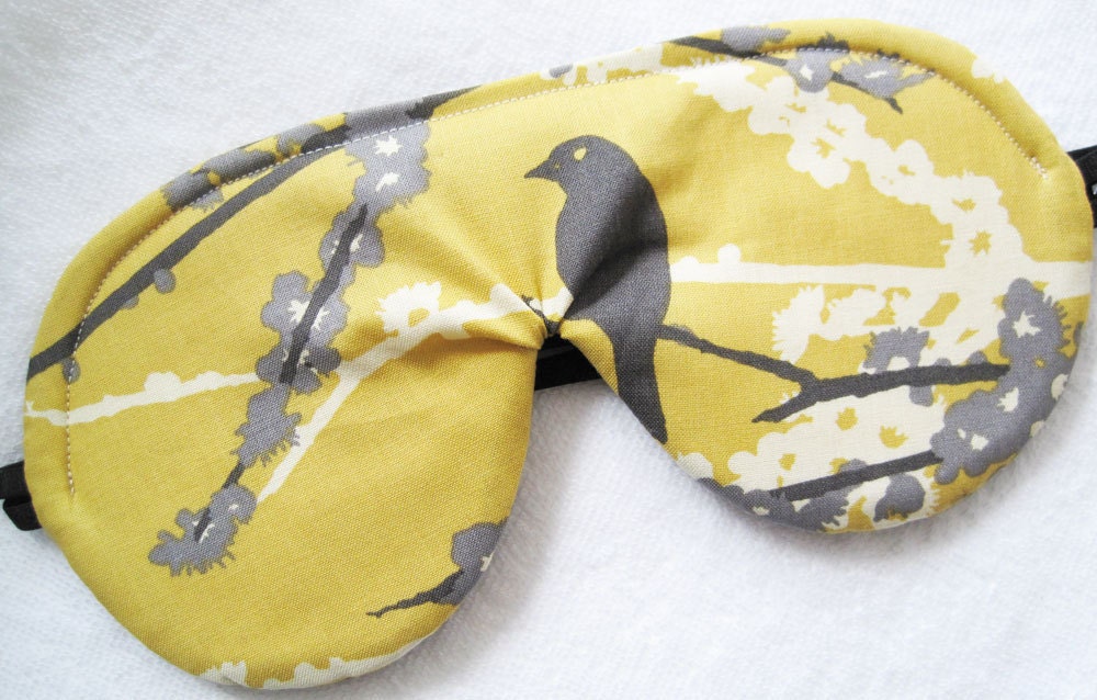 Silk Luxury Spring Birds Sleep Eye Mask- Fully Adjustable