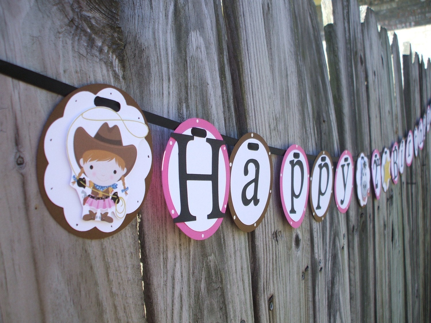 Cowgirl Theme Birthday Banner Il_170x135